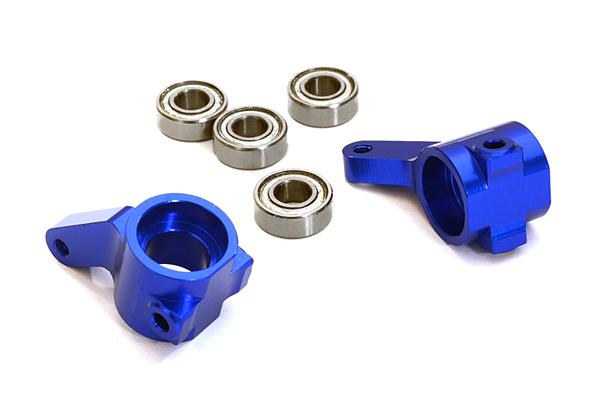 OBM3636BLUE Machined Front Knuckles for Traxxas Bandit, Rustler2WD, Stampede2WD, Slash 3736 - Image 1
