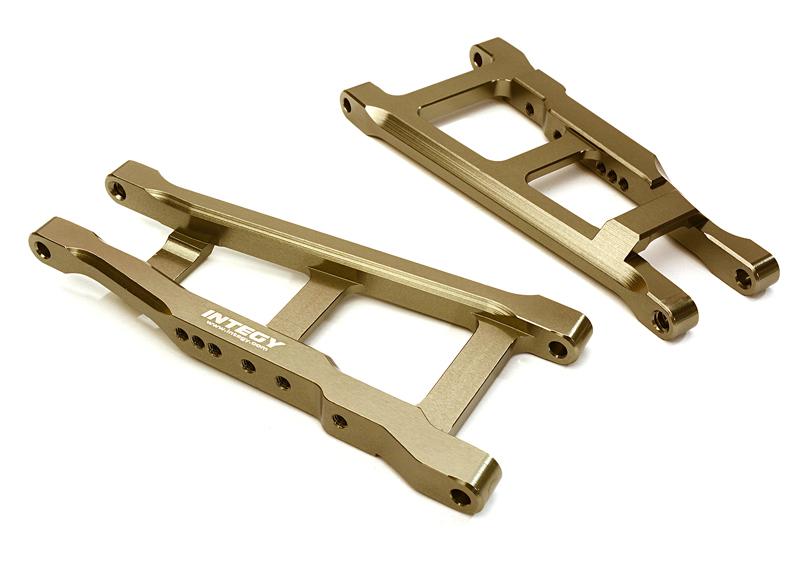 OBM80705GREY Billet Machined Lower Suspension Arms for 1/10 Stampede 4X4 & Slash 4X4 3655X - Image 1