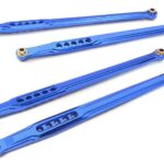 CNC Machined 130+122mm Aluminum Lower Chassis Linkages Set (4) for Axial SCX-10