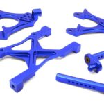 CNC Machined Rear Chassis Brace, Shock Tower & Body Post Kit for Axial SCX-10