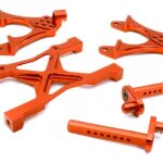 CNC Machined Rear Chassis Brace, Shock Tower & Body Post Kit for Axial SCX-10