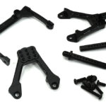 CNC Machined Front Chassis Brace, Shock Tower & Body Post Kit for Axial SCX-10