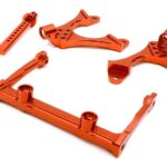 CNC Machined Front Chassis Brace, Shock Tower & Body Post Kit for Axial SCX-10