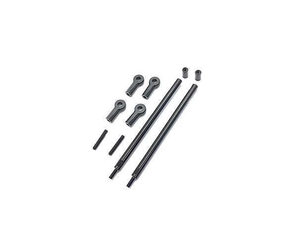 SQ-CCR-50LBK Square R/C Lower Suspension Link Set, 87mm (for Tamiya CC-01) Black - Image 1