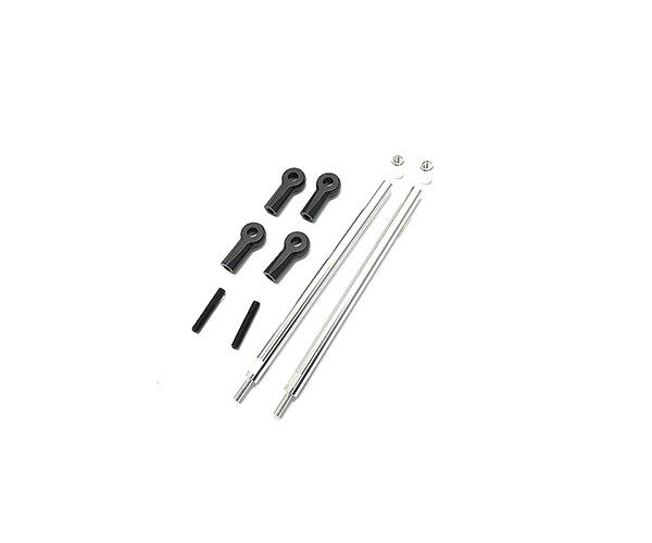 SQ-CCR-50LS Square R/C Lower Suspension Link Set, 87mm (for Tamiya CC-01) Silver - Image 1