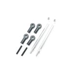 Square R/C Lower Suspension Link Set, 58mm (for Tamiya CC-01) Silver