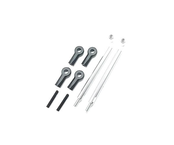 SQ-CCR-50SS Square R/C Lower Suspension Link Set, 58mm (for Tamiya CC-01) Silver - Image 1