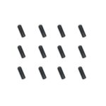 Square R/C M3 x 8mm Stainless Steel Set Screws, Black-Coated (12pcs)