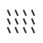 Square R/C M3 x 10mm Stainless Steel Set Screws, Black-Coated (12pcs)