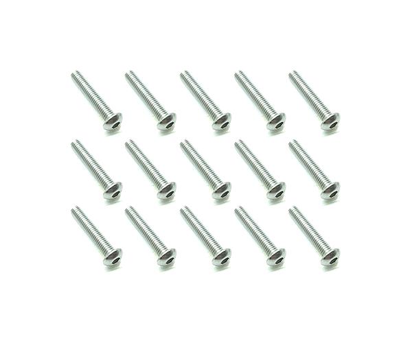 SQ-NSR-316 Square R/C M3 x 16mm Stainless Steel Button Head Hex Screws (15 pcs.) - Image 1