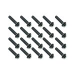 Square R/C M3 x 12mm Black Steel Button Head Hex Screws (20 pcs.)