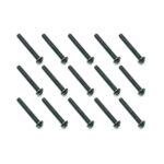 Square R/C M3 x 22mm Black Steel Button Head Hex Screws (15 pcs.)