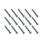 Square R/C M3 x 25mm Black Steel Button Head Hex Screws (15 pcs.)