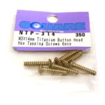 Square R/C M3 x 14mm Titanium Button Head Hex Screws (6 pcs.)