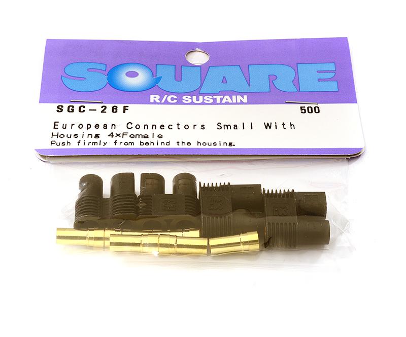 SQ-SGC-26F Square R/C European Connectors - Small, with Housing (4x Female) - Image 1