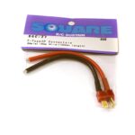 Square R/C T-Type 2P Connectors - (Male) 14-Ga Wire (100mm length)