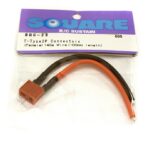 Square R/C T-Type 2P Connectors - (Female) 14-Ga Wire (100mm length)