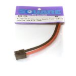 Square R/C European Connectors - Small Female with Housing, 14Ga. Wire (100mm)