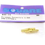 Square R/C European Connectors - 3.5mm (1x Male/1x Female)