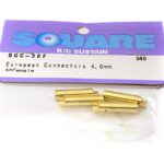 Square R/C European Connectors - 4mm (4x Female)