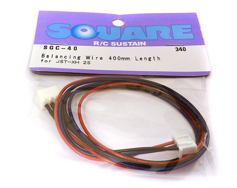 SQ-SGC-40 Square R/C Balancing Wire - 400mm length (JST-XH 2S) - Image 1