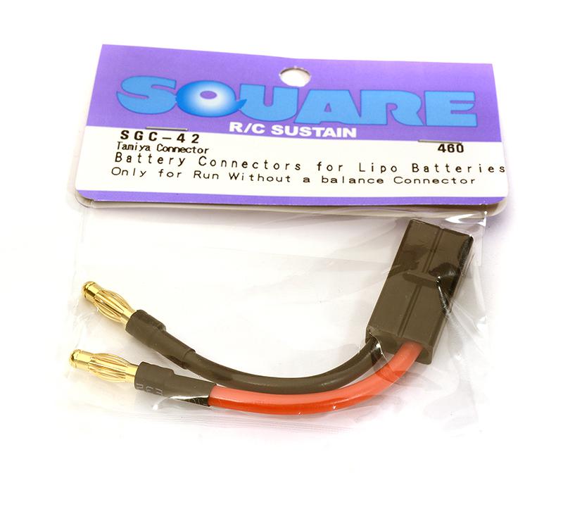 SQ-SGC-42 Square R/C Battery Connectors for LiPo Batteries (Tamiya JST-XH-type) - Image 1
