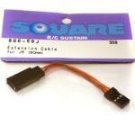 Square R/C Extension Cable for Sanwa/JR Type Plugs (50mm)