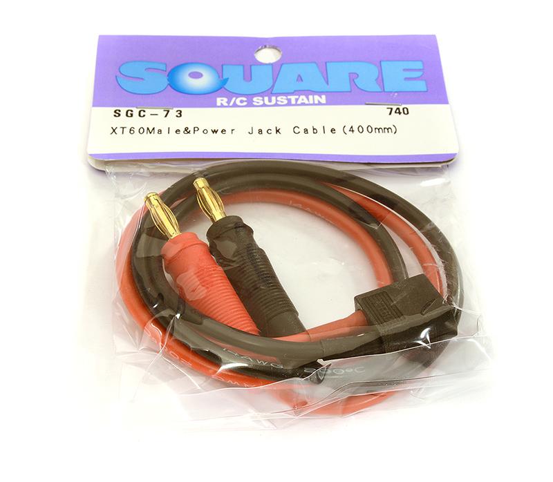 SQ-SGC-73 Square R/C XT-60 Male Power Jack Cable (400mm) - Image 1