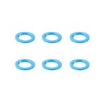 Square R/C Aluminum Collars, 6x4x0.5mm (Light Blue) 6 pcs.