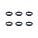 Square R/C Aluminum Collars, 6x4x1mm (Black) 6 pcs.