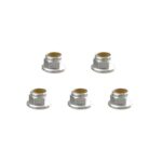 Square R/C 3mm Aluminum Lock Nuts, Flanged (Silver) 5 pcs.