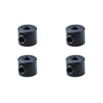 Square R/C 2mm Aluminum Linkage Stoppers (Black) 4 pcs.
