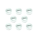 Square R/C M3 Aluminum Ball Stud Washers, 2mm Thick (Silver) 8 pcs.