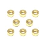 Square R/C M3 Aluminum Ball Stud Washers, 2.5mm Thick (Gold) 8 pcs.