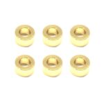 Square R/C M3 Aluminum Ball Stud Washers, 3mm Thick (Gold) 6 pcs.