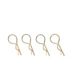 Square R/C Body Clips - Large (Gold) 4 pcs. for Most 1/10 Scale Vehicles