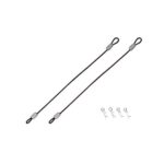 Square R/C Body Clips with 100mm Wires (Purple) for Most 1/10 Scale Vehicles