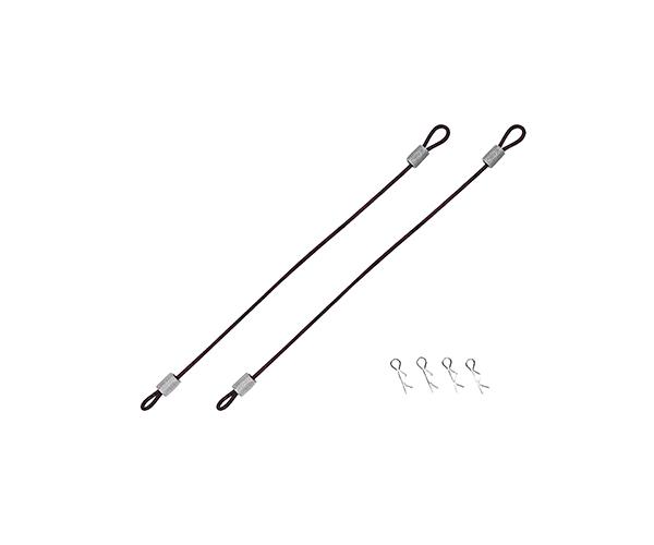 SQ-SGF-100P Square R/C Body Clips with 100mm Wires (Purple) for Most 1/10 Scale Vehicles - Image 1