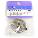 Square R/C Boron-Coated Aluminum Pinion Gear (64-pitch) 59T