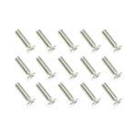 Square R/C M3 x 12mm Stainless Steel Flat Head Hex Screws (15 pcs.)
