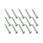 Square R/C M3 x 20mm Stainless Steel Flat Head Hex Screws (15 pcs.)