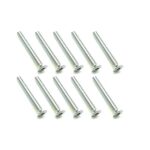 Square R/C M3 x 25mm Stainless Steel Flat Head Hex Screws (10 pcs.)