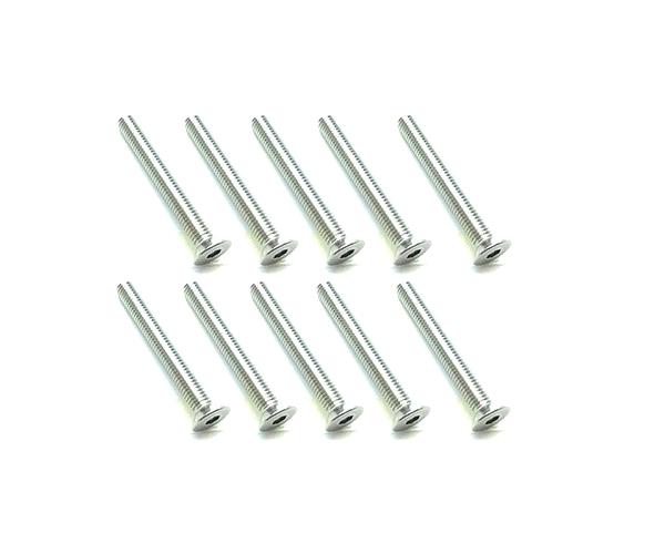 SQ-SSR-325 Square R/C M3 x 25mm Stainless Steel Flat Head Hex Screws (10 pcs.) - Image 1