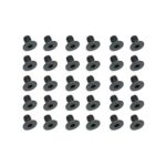 Square R/C M3 x 5mm Black Steel Flat Head Hex Screws (30 pcs.)