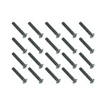 Square R/C M3 x 18mm Black Steel Flat Head Hex Screws (20 pcs.)
