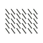 Square R/C M3 x 22mm Black Steel Flat Head Hex Screws (30 pcs.)