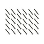 Square R/C M3 x 25mm Black Steel Flat Head Hex Screws (30 pcs.)