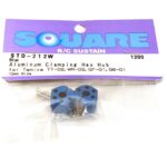 Square R/C Aluminum Clamping Hex Hub, 12mm Wide in Blue Color