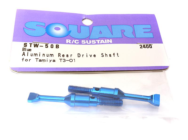 SQ-STW-50B Square R/C Aluminum Rear Drive Shaft (Blue) Tamiya T3-01 - Image 1