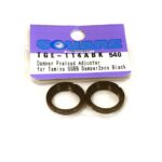 Square R/C Aluminum Damper Preload Adjuster for Tamiya (SSBB Damper) Black 2 pcs